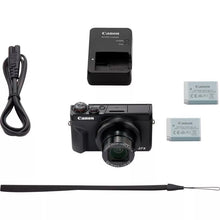 Load image into Gallery viewer, Canon PowerShot G7 X Mark III, negro, con batería de repuesto